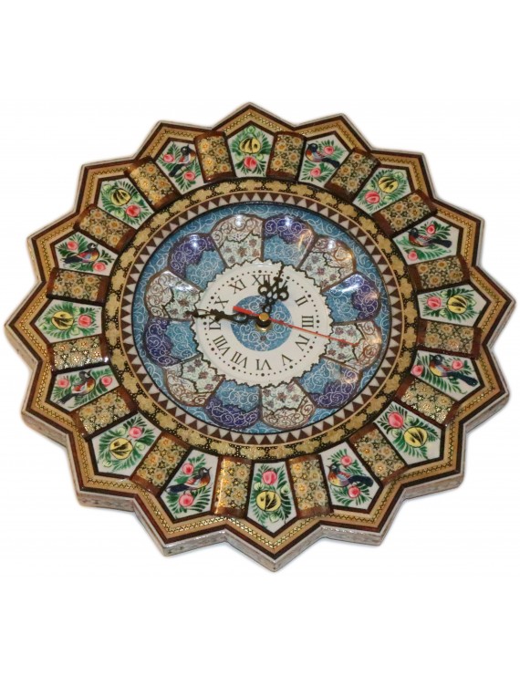  Khatamkari (Clocks ) Wall Clock Khatam Kari 8