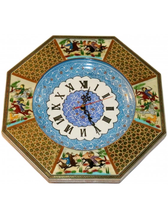  Khatamkari (Clocks ) Wall Clock Khatam Kari 9