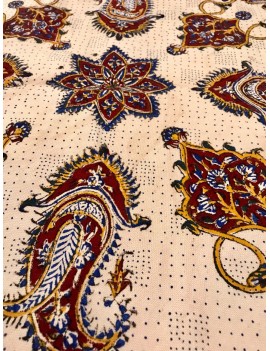 Ghalamkari Table Cloth (painted textile)