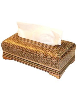 Khatamkari tissue box container