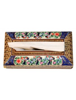 Khatamkari tissue box container