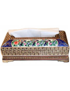 Khatamkari tissue box container